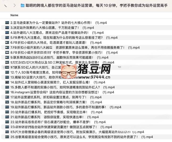 聪明的跨境人都在学的亚马逊站外运营课，每天 10 分钟，手把手教你成为站外运营高手