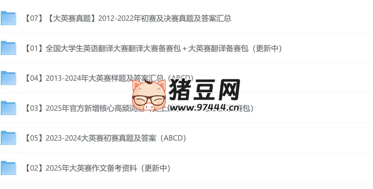 2025 全国大学生英语竞赛资料