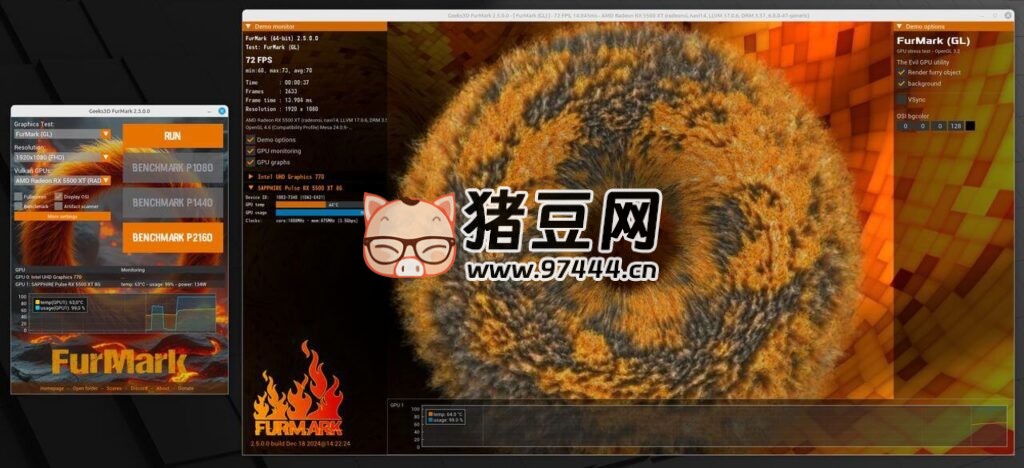 FurMark GPU 测试 v2.5.0 FurMark GPU 测试 v2.5.0