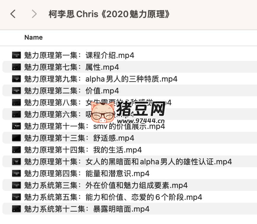 柯李思 Chris：2020 魅力原理