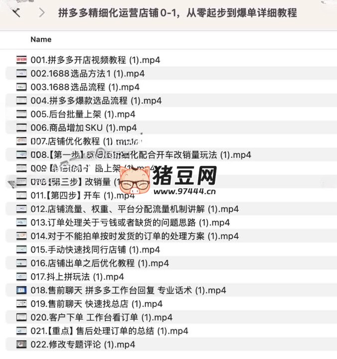 拼多多精细化运营店铺 0 -1,从零起步到爆单详细教程 拼多多精细化运营店铺 0 -1,从零起步到爆单详细教程