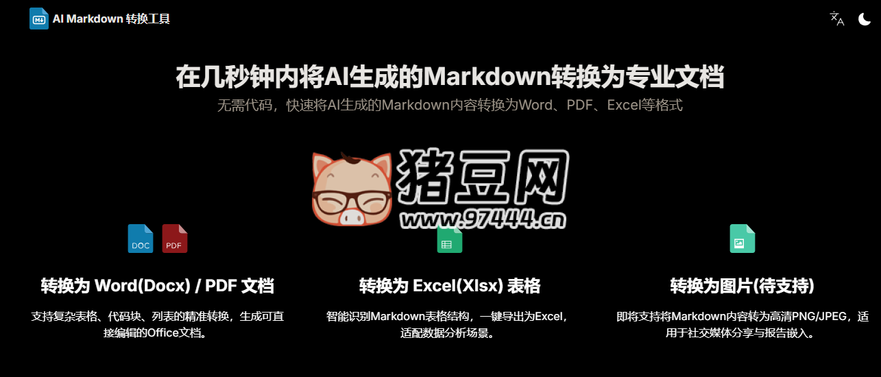 AI Markdown 转换工具：在几秒钟内将 AI 生成的 Markdown 转换为专业文档